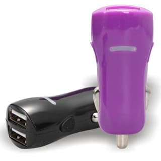 3-1A Dual USB port car charger with LED light